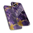 thumbnail image 6 of DesignSkinz Purple Marble & Digital Gold Foil V3 Full-Body Skin Decal Wrap Cover for iPhone 14, 6 of 9