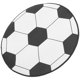 thumbnail image 4 of BRIGHTFUFU Alfombra redonda de fútbol, ​​decorativa, antideslizante, para dormitorio, 4 of 8