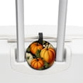 thumbnail image 3 of Thanksgiving Pumpkin 2pcs PU Leather Round Bag Tags with Privacy Cover and Name ID Tag - Suitcase Tags for Travel Luggage, Handbags, Backpacks, School Bags, 3 of 6