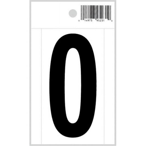 Midwest Fastener MF395231 3 in. - O Straight Black on White Letters - 12 Piece