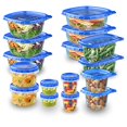 thumbnail image 2 of Ziploc Contenants de Préparation de Repas Réutilisables pour Organisation de Cuisine, Lavables au Lave-Vaisselle, Pack de Départ Frais, 16 Unités, 2 of 4
