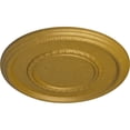 thumbnail image 3 of Ekena Millwork 17 3/8"OD x 1 1/8"P Federal Roped Large Ceiling Medallion (Fits Canopies up to 7 3/4"), Hand-Painted Pharaohs Gold, 3 of 6