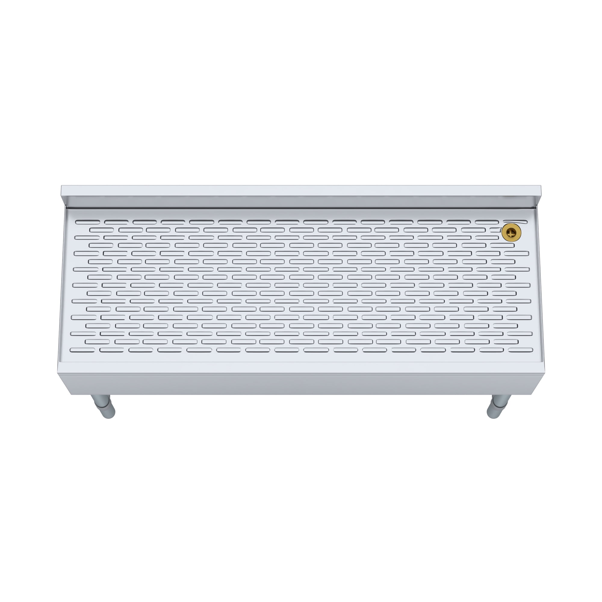 Underbar Stainless Steel Drainboard 18-1/2 in. x 48 in. x 30 in. H with 3 in. Backsplash