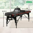 thumbnail image 7 of YRLLENSDAN Massage Tables Portable, Lash Bed Tattoo Table Folding Massage Table Saloniture Massage Table Height Adjustable Memory Sponge 2 Fold PU Bed Carry Case, 7 of 7
