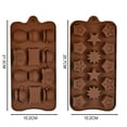 thumbnail image 2 of 2 piezas de chocolate, molde para galletas, molde de silicona para hornear, adecuado para restaurantes, familias, 2 of 6
