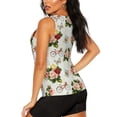 thumbnail image 3 of Uemuo Vintage Bike Flower Butterfly Pattern Workout Tank Tops for Women Breathable Moisture-wicking tank top Sleeveless Running Loose Fit Yoga Tops Active Shirts Sports Gym Exercise, 3 of 9