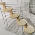 thumbnail image 4 of ievspot 1 Set Hamster Wooden Ladder, Small Pets Chewing Toys for Sugar Glider, Parrot Ferret Squirrel Hamster Rat to Play and Exercise, 4 of 8