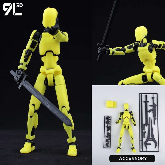(Assembly Completed) T13 Action Figure Set,Dummy 13 Robot Action Figure, Lucky 13 Collectible Action Figure Articulated