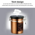 thumbnail image 3 of Amdohai Stainless Steel Airtight Canister Coffee Bean Canister Food Storage Container 1.5L with Vent Valve for Coffee Tea Sugar Flour, 3 of 8