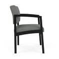 thumbnail image 4 of Lesro Lenox Steel Fabric Oversize Waiting Room Guest Chair in Black/Open House Asteroid Gray, 4 of 5