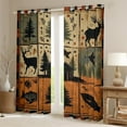 thumbnail image 2 of Manfei Jungle Wildlife Wolves Black Out Curtains,Fishing And Hunting Curtains Pack of 2 (42x63 Each),Rustic Farmhouse Cabin Bedroom Curtains For Men Women,Breathable Home Decor, 2 of 6