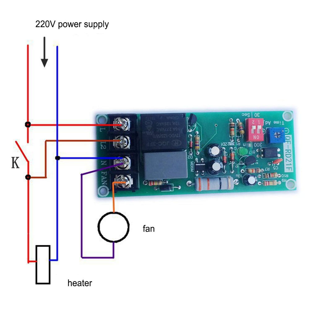 AC220V Multi Function Timer Relay Module Time Delay Relay Signal On Relay On Timer Relay