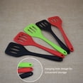 thumbnail image 4 of Travelwant 2Pcs/Set Basics Silicone Turner Spatula/Slotted Spatula, High Heat Resistant to 480°F, Hygienic One Piece Design, Non Stick Rubber Kitchen Utensil for Fish, Eggs, Pancakes, 4 of 7
