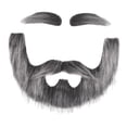 thumbnail image 2 of Barba postiza, disfraz, simulación de vello facial falso para Halloween, óperas, cumpleaños gris, 2 of 9