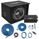 thumbnail image 1 of Skar Audio Single 12" Paquete completo de graves de subwoofer serie SDR de 1200 vatios - Incluye caja cargada con amplificador, 1 of 5