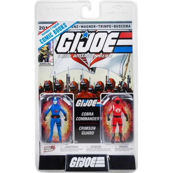 G.I. Joe Comic 3.75 Inch Action Figure Page Punchers 2-Pack - Cobra Commander and Crimson Guard