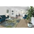 thumbnail image 3 of 6' x 9' Green or Blue Abstract Design Indoor Area Rug, 3 of 6