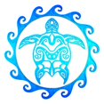 thumbnail image 3 of CafePress - Blue Tribal Turtle Sun Infant T Shirt - Infant T-Shirt, 3 of 4