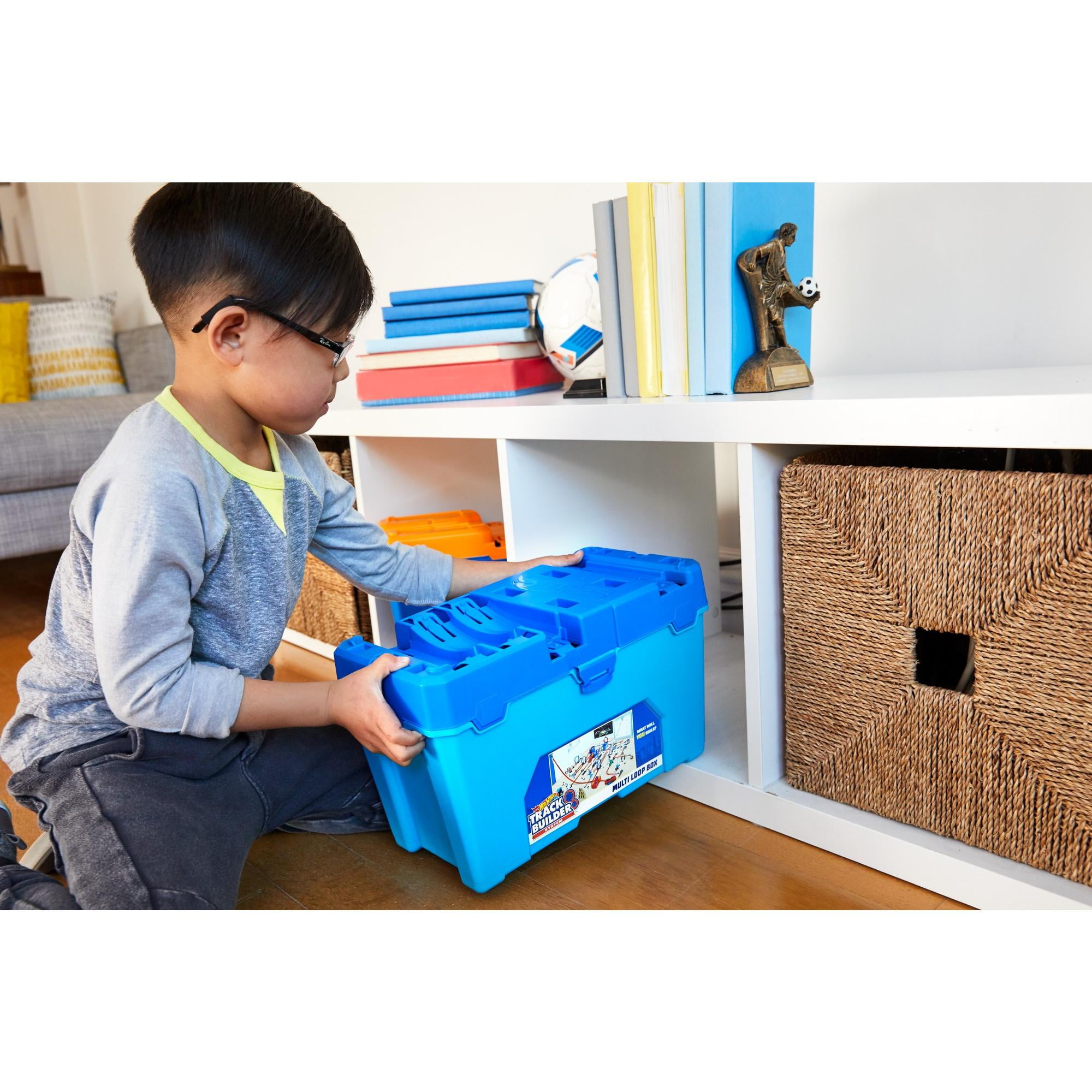 hot wheels track builder system multi loop box