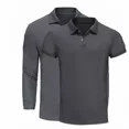 thumbnail image 2 of 2pcs Playera Tipo Polo Tactica Para Hombre Manga Larga Corta, 2 of 8
