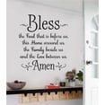thumbnail image 2 of Adhesivos de pared Bless Family Prayer, PVC, 57 x 64 cm, inspiradores, 2 of 3
