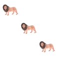 thumbnail image 4 of Guardoinrt Interactive Simulation Animal Figures Model for Kids Educational Toys Male Lion Type A 3Set, 4 of 6