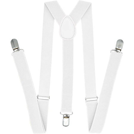 trilece Suspenders for Men - Adjustable Y Back Men's Women's Costume Tuxedo Dress Suspenders - Heavy Duty Strong Clips