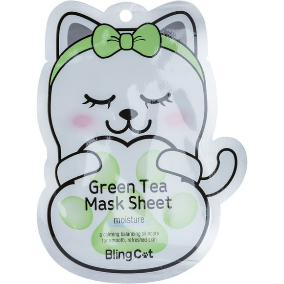 TONYMOLY Bling Cat Green Tea Mask - Moisture