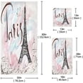 thumbnail image 3 of GZHJMY Towel Set of 3,Painted Eiffel Tower in Paris 1 Bath Towel, 1 Towel, 1 Small Square Towel, Strong Soft and Compact Absorbent Yoga Gym Hotel Excellent Choice., 3 of 7