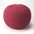 thumbnail image 1 of Butler Specialty Company en Coton Tissé 19"W Pouf - Rose, 1 of 4