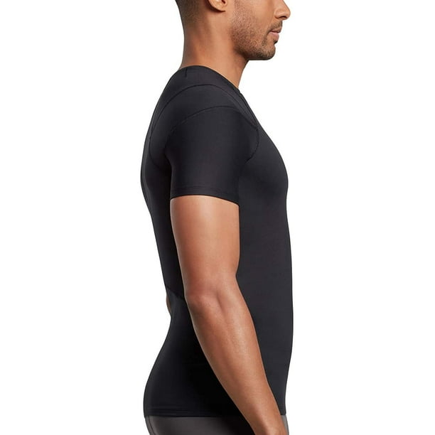 Tommie Copper Men's Pro-Grade Shoulder Centric Support Shirt, Black,  X-Large 