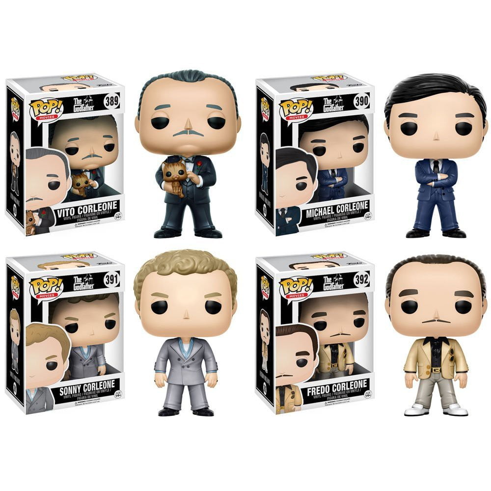 Vito Michael New Godfather Funko POP Vinyl Set of 4 Fredo Sonny Vito Michael New Godfather Funko POP Vinyl Set of 4 Fredo Sonny