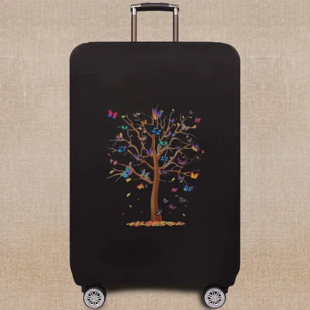 Housse de Valise Housse de Protection de Valise Motif Papillon Série Élastique Housse Anti-Poussière 18-32 Valise 8Butterfly005 TG