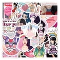 thumbnail image 2 of Paquete de pegatinas Melanies Martinez Anime, vinilo impermeable, 50 unidades, 2 of 3