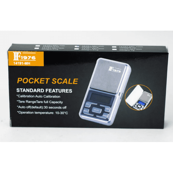 F1976 14191-MH Digital Pocket Scale – 200g Capacity, 0.01g Precision, Compact Design