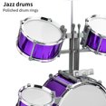 thumbnail image 3 of Jazz Drum Set Jazz Drum Kit with Stool 7 Drums Musical Percussion Instruments for Beginner Holiday Gifts Thickened PVC Drumhead Easy Installation, 3 of 7