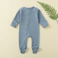 thumbnail image 4 of MuXiKeJi Baby Boys Long Sleeve Zip Up Bodysuit Soft Comfortable Romper Outfit For Daily Wear Indoor Outdoor Activities, 4 of 9