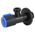 thumbnail image 1 of Faucet Valve, 304 Stainless Steel Angle Valve Explosion Proof Ceramic Core Black Paint Water Stop Valve, Suitable for Many Occasions, 1 of 7
