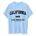 thumbnail image 4 of Women Blouses Long Sleeved Top Women Blouse Elegant Womens Blouses Tops Short Sleeve Shirt Teen Large Shirt Lightweight Blouse Pajama Short Sleeve Metallic T Sky Blue L, 4 of 4