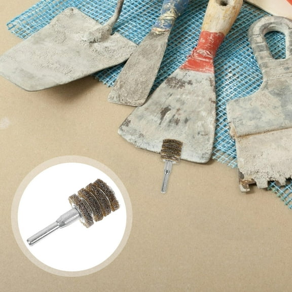 SEWCHICS Steel Wire Brush Drill Attachment for Polishing and Cleaning Coffee Grinders 1 Set Drill Brush