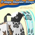 thumbnail image 5 of German Shepherd and Dog Paw Print 17" School Backpacks for Teens,Waterproof Oxford Fabric,S-Shape Padded Straps for School,Travel,Hiking,Camping, 5 of 6