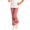 Pink, variant on Onlyliua Toddler Girls Ribbed Solid Flared Leggings, Ruffle Cuff Elastic Waist Casual Nine Length Pants, Kids Trousers For Girls Ages 2-13