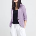 thumbnail image 1 of Petit Complet Veste Courte Haut 2024 Printemps Été Automne Mince Coton Lin Simple Décontracté Complet Ample pour Femmes, 1 of 7