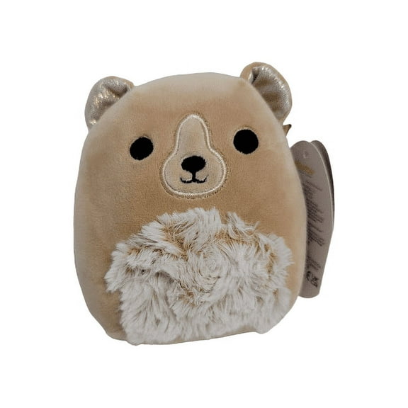 Squishmallows Official Kellytoys Plush 5 Inch Greta the Fuzzy Belly Bear Valentines Edition Ultimate Soft Plush Stuffed Toy