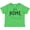 Apple Green, variant on It's Home- State of Nebraska Outline Distressed Text Boys or Girls Toddler T-Shirt