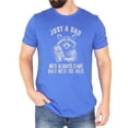 thumbnail image 2 of Always Came Back With The Milk Funny Shirt for Dad Just A Dad Tee for Men Heather Blue Shirt Adult Large, 2 of 5