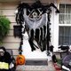 thumbnail image 3 of Halloween, Horror Happy Halloween Party Decor para el hogar, Halloween Ghost Door Hanging Ghost Festival Horror Party Garland Adornos Haunted House Decoration. brillar Electrónica, 3 of 4