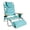 Aqua, variant on 3-in-1 Lightweight Lawn Beach Reclining Lounge Chair with Footrest, Foldable Patio Chaise Recliner, Heavy Duty Outside Sunbathing Tanning Seat Stand for Balcony Backyard Porch, Adult Furniture