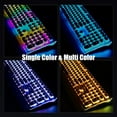 thumbnail image 4 of RK ROYAL KLUDGE Clavier de Machine à Écrire S108, Clavier Mécanique Rétro de Jeu Filaire 108 Touches avec Rétroéclairage RGB, Repose-Poignet Détachable, Touches Rondes Interrupteurs Bleus - Noir, 4 of 8