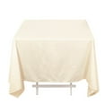 thumbnail image 4 of BalsaCircle 70x70 in Beige Premium Scuba Polyester Square Tablecloth Party Linens Events Decorations Supplies, 4 of 8